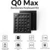 imageKeychron Q0 Max Wireless Custom Barebones Keyboard Kit 24 GHzBluetooth 51Wired QMK Number Pad RGB Numeric Keypad Compatible with Laptop Mac Windows Linux  BlackBlack