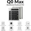 imageKeychron Q0 Max Wireless Custom Barebones Keyboard Kit 24 GHzBluetooth 51Wired QMK Number Pad RGB Numeric Keypad Compatible with Laptop Mac Windows Linux  BlackWhite