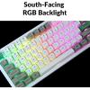imageKeychron Q1 Max RGB QMKVIA Custom Mechanical Keyboard Full Metal Programmable Knob 24 GHzBluetoothWired Keyboard with HotSwappable Gateron Jupiter Red Switch for Mac Windows Linux  WhiteRed Switch