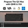 imageKeychron Q1 Max RGB QMKVIA Custom Mechanical Keyboard Full Metal Programmable Knob 24 GHzBluetoothWired Keyboard with HotSwappable Gateron Jupiter Red Switch for Mac Windows Linux  WhiteBanana Switch