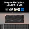 imageKeychron Q1 Max RGB QMKVIA Custom Mechanical Keyboard HotSwappable Full Metal Programmable Knob with Gateron Jupiter Brown Switch 24 GHzBluetoothWired Gaming Keyboard for Mac Windows LinuxRed Switch