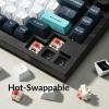 imageKeychron Q1 Max RGB QMKVIA Custom Mechanical Keyboard HotSwappable Full Metal Programmable Knob with Gateron Jupiter Brown Switch 24 GHzBluetoothWired Gaming Keyboard for Mac Windows LinuxRed Switch