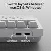 imageKeychron Q1 RGB Wired Custom Mechanical Keyboard 75 Layout QMKVIA Programmable Macro with Hotswappable Gateron G Pro Brown Switch Double Gasket Compatible with Mac Windows Linux White Version 2Blue Switch