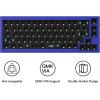 imageKeychron Q2 Custom Mechanical Keyboard Full Aluminum Wired Barebone Version QMKVIA Programmable Macro Compatible with Mac Windows Linux HotSwappable 65 Layout DoubleGasket DIY Kit  BlueBlue