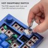 imageKeychron Q2 Wired Custom Mechanical Keyboard Knob Version 65 Layout QMKVIA Programmable Macro with Hotswappable Gateron G Pro Red Switch Double Gasket Compatible with Mac Windows Linux BlueHotswap Gateron G Pro Brown Switch