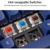 imageKeychron Q2 Wired Custom Mechanical Keyboard QMKVIA Programmable Macro Full Aluminum HotSwappable Gateron G Pro Red Switch 65 Layout Double Gasket Compatible with Mac and Windows  BlueGateron G Pro Blue SwitchBlue