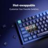 imageKeychron Q3 RGB Tenkeyless Layout 87Key QMKVIA Programmable Macro Hotswappable Wired Custom Mechanical Keyboard with Gateron G Pro Red Switch Double Gasket Compatible with Mac Windows LinuxBlueHotswap RGB Gateron G Pro Blue Switch
