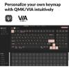imageKeychron Q5 Wired Custom Mechanical Keyboard Full Aluminum Barebone Version HotSwappable 96 Layout DoubleGasket DIY Kit QMKVIA Programmable Macro Compatible with Mac Windows Linux  BlueBlue