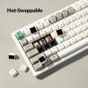 imageKeychron Q6 Max QMKVIA Bluetooth Wireless 24 GHzUSBC Wired Custom Mechanical Keyboard Full Size Programmable Knob RGB Backlit HotSwappable Gateron Red Switch for Mac Windows Linux  WhiteHotswap Banana Switch