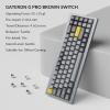 imageKeychron Q7 Wired Custom Mechanical Keyboard 70 Layout QMKVIA Programmable Macro with Hotswappable Gateron G Pro Blue Switch Double Gasket Compatible with Mac Windows Linux GreyHotswap Gateron G Pro Brown Switch