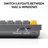 imageKeychron Q7 Wired Custom Mechanical Keyboard 70 Layout QMKVIA Programmable Macro with Hotswappable Gateron G Pro Blue Switch Double Gasket Compatible with Mac Windows Linux GreyHotswap Gateron G Pro Blue Switch