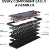 imageKeychron Q7 Wired Custom Mechanical Keyboard 70 Layout QMKVIA Programmable Macro with Hotswappable Gateron G Pro Brown Switch Double Gasket Compatible with Mac Windows Linux Black  NewHotswap Gateron G Pro Red Switch
