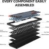 imageKeychron Q7 Wired Custom Mechanical Keyboard 70 Layout QMKVIA Programmable Macro with Hotswappable Gateron G Pro Brown Switch Double Gasket Compatible with Mac Windows Linux Black  NewHotswap Gateron G Pro Blue Switch