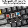 imageKeychron Q7 Wired Custom Mechanical Keyboard 70 Layout QMKVIA Programmable Macro with Hotswappable Gateron G Pro Brown Switch Double Gasket Compatible with Mac Windows Linux BlackGateron G Pro Red Switch  Grey