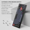 imageKeychron Q7 Wired Custom Mechanical Keyboard 70 Layout QMKVIA Programmable Macro with Hotswappable Gateron G Pro Brown Switch Double Gasket Compatible with Mac Windows Linux Black  NewHotswap Gateron G Pro Brown Switch