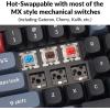 imageKeychron Q7 Wired Custom Mechanical Keyboard 70 Layout QMKVIA Programmable Macro with Hotswappable Gateron G Pro Brown Switch Double Gasket Compatible with Mac Windows Linux BlackGateron G Pro Brown Switch  Black