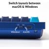 imageKeychron Q7 Wired Custom Mechanical Keyboard 70 Layout QMKVIA Programmable Macro with Hotswappable Gateron G Pro Brown Switch Double Gasket Compatible with Mac Windows Linux BlackGateron G Pro Brown Switch  Blue