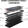 imageKeychron Q7 Wired Custom Mechanical Keyboard 70 Layout QMKVIA Programmable Macro with Hotswappable Gateron G Pro Brown Switch Double Gasket Compatible with Mac Windows Linux Black  NewHotswap Gateron G Pro Brown Switch