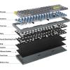 imageKeychron Q7 Wired Custom Mechanical Keyboard 70 Layout QMKVIA Programmable Macro with Hotswappable Gateron G Pro Brown Switch Double Gasket Compatible with Mac Windows Linux BlackGateron G Pro Blue Switch  Grey