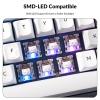 imageKeychron Silent K Pro White Mechanical Switches  110 PCS Quiet Linear 38gf Factory PreLubed SMDLED Compatible 3Pin HotSwappable Smooth Typing for Gaming ampamp OfficeWhite 38gf