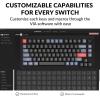 imageKeychron V1 75 Wired Mechanical Keyboard QMKVIA Programmable Hotswappable Red Switches Compatible with Mac Windows Linux  Carbon BlackHotswap Keychron K Pro Red Switch