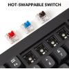 imageKeychron V1 75 Wired Mechanical Keyboard QMKVIA Programmable Hotswappable Red Switches Compatible with Mac Windows Linux  Carbon BlackHotswap Keychron K Pro Red Switch