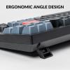 imageKeychron V3 Wired Custom Mechanical Keyboard Knob Version TKL QMKVIA Programmable with Hotswappable Keychron K Pro Brown Switch Compatible with Mac Windows Linux Carbon Black NonTransparentHotswap Keychron K Pro Red Switch