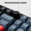 imageKeychron V3 Wired Custom Mechanical Keyboard Knob Version TKL QMKVIA Programmable with Hotswappable Keychron K Pro Brown Switch Compatible with Mac Windows Linux Carbon Black NonTransparentHotswap Keychron K Pro Brown Switch