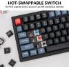 imageKeychron V3 Wired Custom Mechanical Keyboard Knob Version TKL QMKVIA Programmable with Hotswappable Keychron K Pro Brown Switch Compatible with Mac Windows Linux Carbon Black NonTransparentHotswap Keychron K Pro Brown Switch