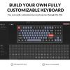 imageKeychron V3 Wired Custom Mechanical Keyboard TKL Tenkeyless QMKVIA Programmable Macro with Hotswappable Keychron K Pro Brown Switch Compatible with Mac Windows Linux Frosted BlackTranslucentHotswap Keychron K Pro Red Switch