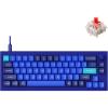 imageKeychron Q2 Wired Custom Mechanical Keyboard Knob Version 65 Layout QMKVIA Programmable Macro with Hotswappable Gateron G Pro Red Switch Double Gasket Compatible with Mac Windows Linux BlueHotswap Gateron G Pro Red Switch