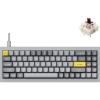 imageKeychron Q7 Wired Custom Mechanical Keyboard 70 Layout QMKVIA Programmable Macro with Hotswappable Gateron G Pro Blue Switch Double Gasket Compatible with Mac Windows Linux GreyHotswap Gateron G Pro Brown Switch