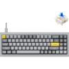 imageKeychron Q7 Wired Custom Mechanical Keyboard 70 Layout QMKVIA Programmable Macro with Hotswappable Gateron G Pro Blue Switch Double Gasket Compatible with Mac Windows Linux GreyHotswap Gateron G Pro Blue Switch