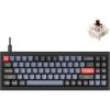 imageKeychron Q7 Wired Custom Mechanical Keyboard 70 Layout QMKVIA Programmable Macro with Hotswappable Gateron G Pro Blue Switch Double Gasket Compatible with Mac Windows Linux Black  NewHotswap Gateron G Pro Brown Switch