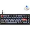 imageKeychron Q7 Wired Custom Mechanical Keyboard 70 Layout QMKVIA Programmable Macro with Hotswappable Gateron G Pro Brown Switch Double Gasket Compatible with Mac Windows Linux Black  NewHotswap Gateron G Pro Blue Switch