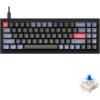 imageKeychron Q7 Wired Custom Mechanical Keyboard 70 Layout QMKVIA Programmable Macro with Hotswappable Gateron G Pro Brown Switch Double Gasket Compatible with Mac Windows Linux BlackGateron G Pro Blue Switch  Black