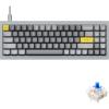 imageKeychron Q7 Wired Custom Mechanical Keyboard 70 Layout QMKVIA Programmable Macro with Hotswappable Gateron G Pro Brown Switch Double Gasket Compatible with Mac Windows Linux BlackGateron G Pro Blue Switch  Grey