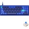 imageKeychron Q7 Wired Custom Mechanical Keyboard 70 Layout QMKVIA Programmable Macro with Hotswappable Gateron G Pro Brown Switch Double Gasket Compatible with Mac Windows Linux BlackGateron G Pro Blue Switch  Blue