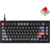 imageKeychron V1 75 Wired Mechanical Keyboard QMKVIA Programmable Hotswappable Red Switches Compatible with Mac Windows Linux  Carbon BlackHotswap Keychron K Pro Red Switch