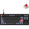 imageKeychron V3 Wired Custom Mechanical Keyboard Knob Version TKL QMKVIA Programmable with Hotswappable Keychron K Pro Brown Switch Compatible with Mac Windows Linux Carbon Black NonTransparentHotswap Keychron K Pro Red Switch