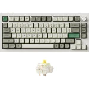 imageKeychron Q1 Max RGB QMKVIA Custom Mechanical Keyboard Full Metal Programmable Knob 24 GHzBluetoothWired Keyboard with HotSwappable Gateron Jupiter Red Switch for Mac Windows Linux  WhiteBanana Switch