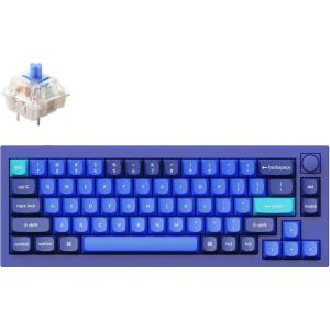 imageKeychron Q2 Wired Custom Mechanical Keyboard Knob Version 65 Layout QMKVIA Programmable Macro with Hotswappable Gateron G Pro Red Switch Double Gasket Compatible with Mac Windows Linux BlueHotswap Gateron G Pro Blue Switch