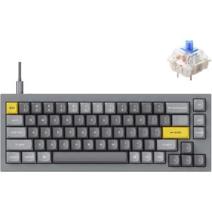imageKeychron Q2 Wired Custom Mechanical Keyboard QMKVIA Programmable Macro Full Aluminum HotSwappable Gateron G Pro Red Switch 65 Layout Double Gasket Compatible with Mac and Windows  BlueGateron G Pro Blue SwitchGrey