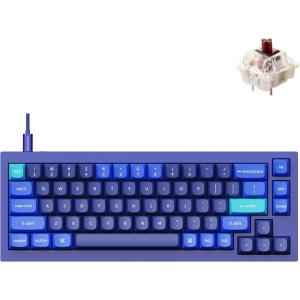 imageKeychron Q2 Wired Custom Mechanical Keyboard QMKVIA Programmable Macro Full Aluminum HotSwappable Gateron G Pro Red Switch 65 Layout Double Gasket Compatible with Mac and Windows  BlueGateron G Pro Brown SwitchBlue
