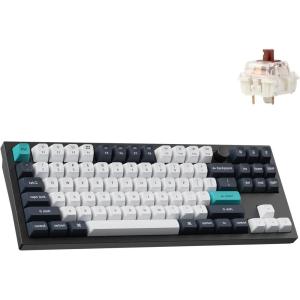 imageKeychron Q3 Max Wireless Custom Mechanical Keyboard Full Aluminum 24 GHz Bluetooth QMK TKL Layout RGB with Hotswappable Gateron Brown Switch Compatible with Mac Windows LinuxHotswap Gateron Jupiter Brown Switch