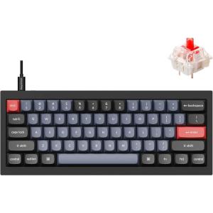 imageKeychron Q4 Wired Custom Mechanical Keyboard 60 Layout QMKVIA Programmable Macro with Hotswappable Gateron G Pro Blue Switch Double Gasket Compatible with Mac Windows Linux BlackHotswap Gateron G Pro Red Switch