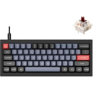 imageKeychron Q4 Wired Custom Mechanical Keyboard 60 Layout QMKVIA Programmable Macro with Hotswappable Gateron G Pro Blue Switch Double Gasket Compatible with Mac Windows Linux BlackHotswap Gateron G Pro Brown Switch