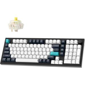 imageKeychron Q5 Max Wireless Custom Mechanical Keyboard 24 GHz Bluetooth QMK Full Aluminum 96 Layout RGB with Hotswappable Gateron Banana Switch Compatible with Mac Windows LinuxHotswap Gateron Jupiter Banana Switch
