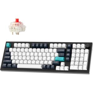 imageKeychron Q5 Max Wireless Custom Mechanical Keyboard 24 GHz Bluetooth QMK Full Aluminum 96 Layout RGB with Hotswappable Gateron Banana Switch Compatible with Mac Windows LinuxHotswap Gateron Jupiter Red Switch