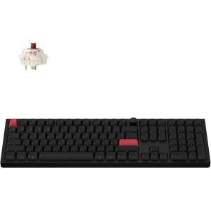 imageKeychron Q6 Max QMKLAUNCHER Wireless Bluetooth24 GHzUSBC Wired Custom Mechanical Keyboard Full Size Programmable Knob RGB Backlit HotSwappable Gateron Brown Switch for Mac Windows Linux  BlackHotswap Brown Switch